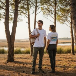 Camiseta Shoreline Serenity | Algodón 100% Orgánico Premium | Solidaritees