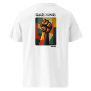 Camiseta de algodón orgánico unisex Black Power
